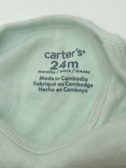 Carter's Mint Pointelle Bodysuit 24M