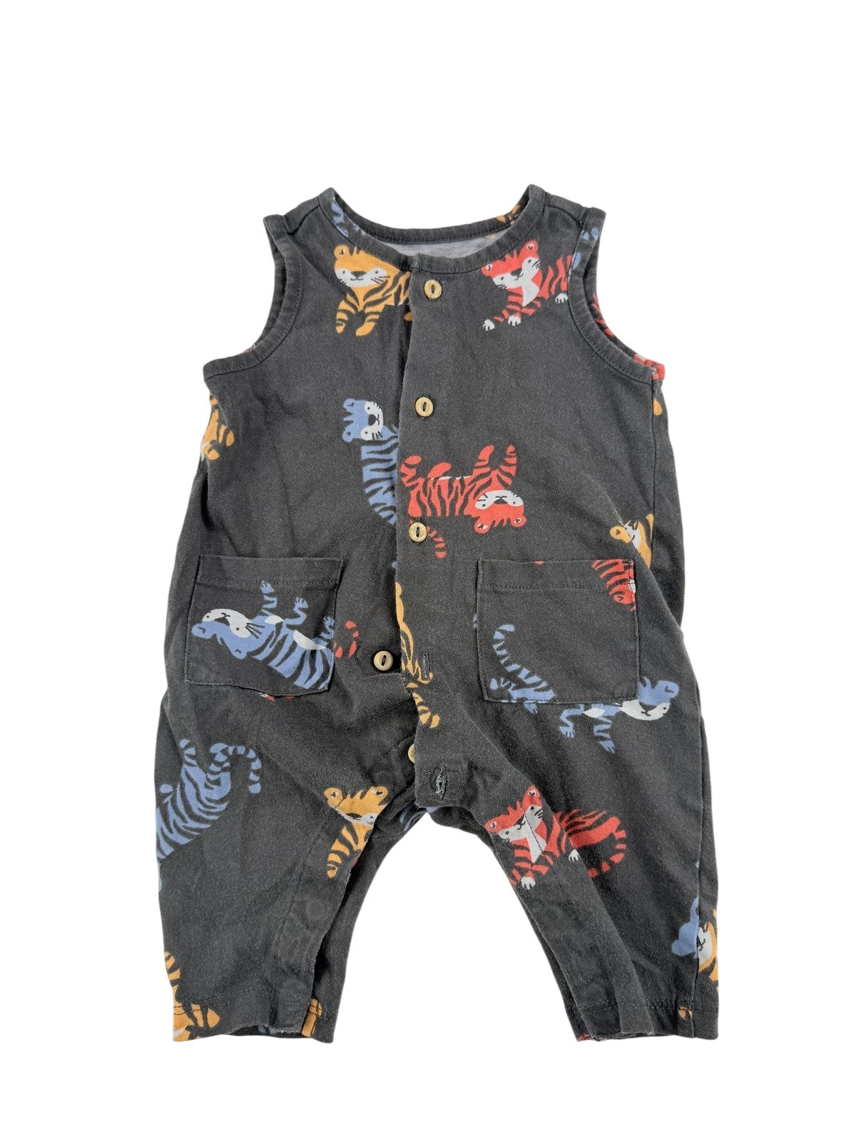H&M Tiger Print Romper Size 1-2M
