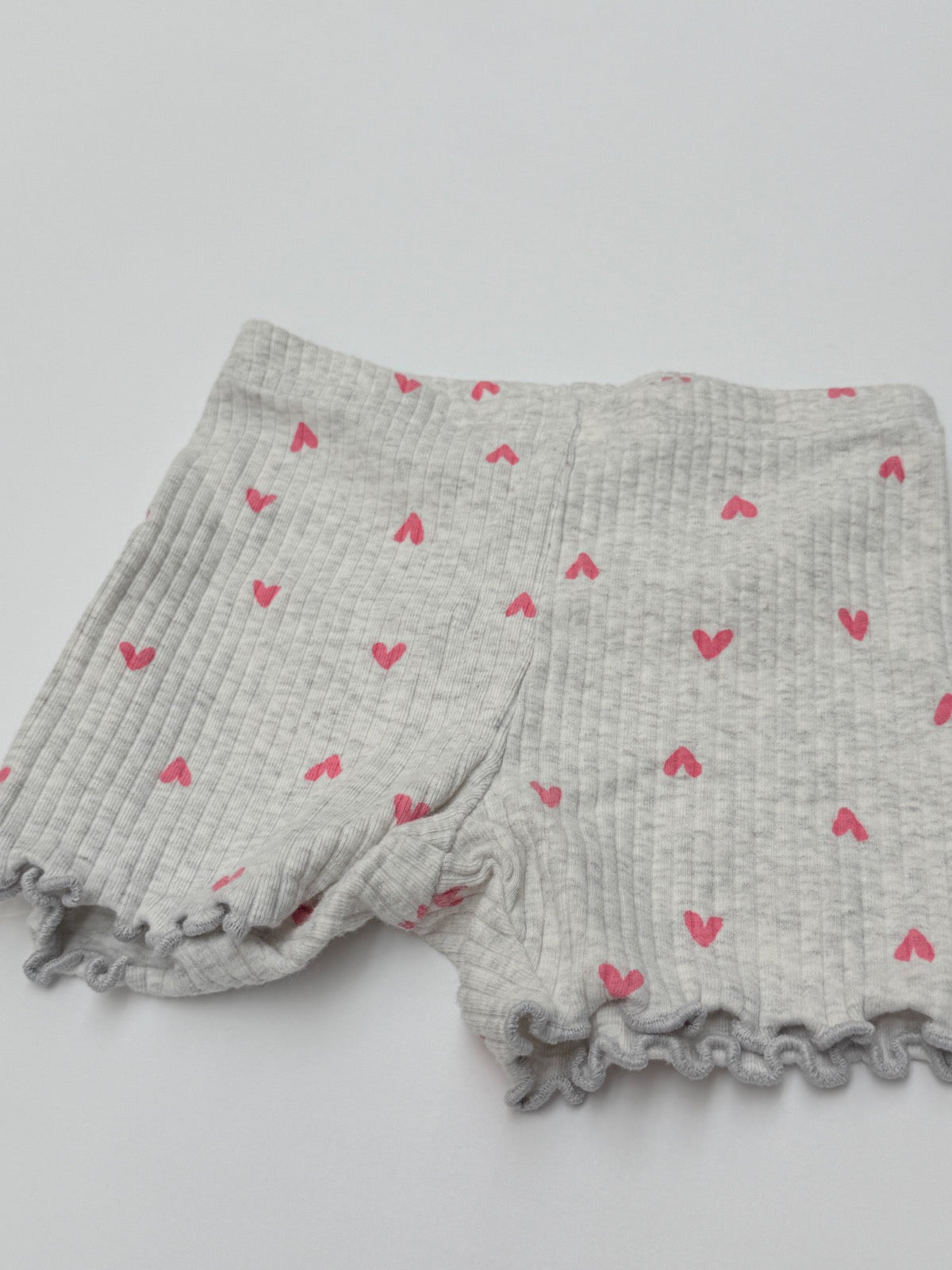 Carter's Heart Print Ribbed Shorts 18M