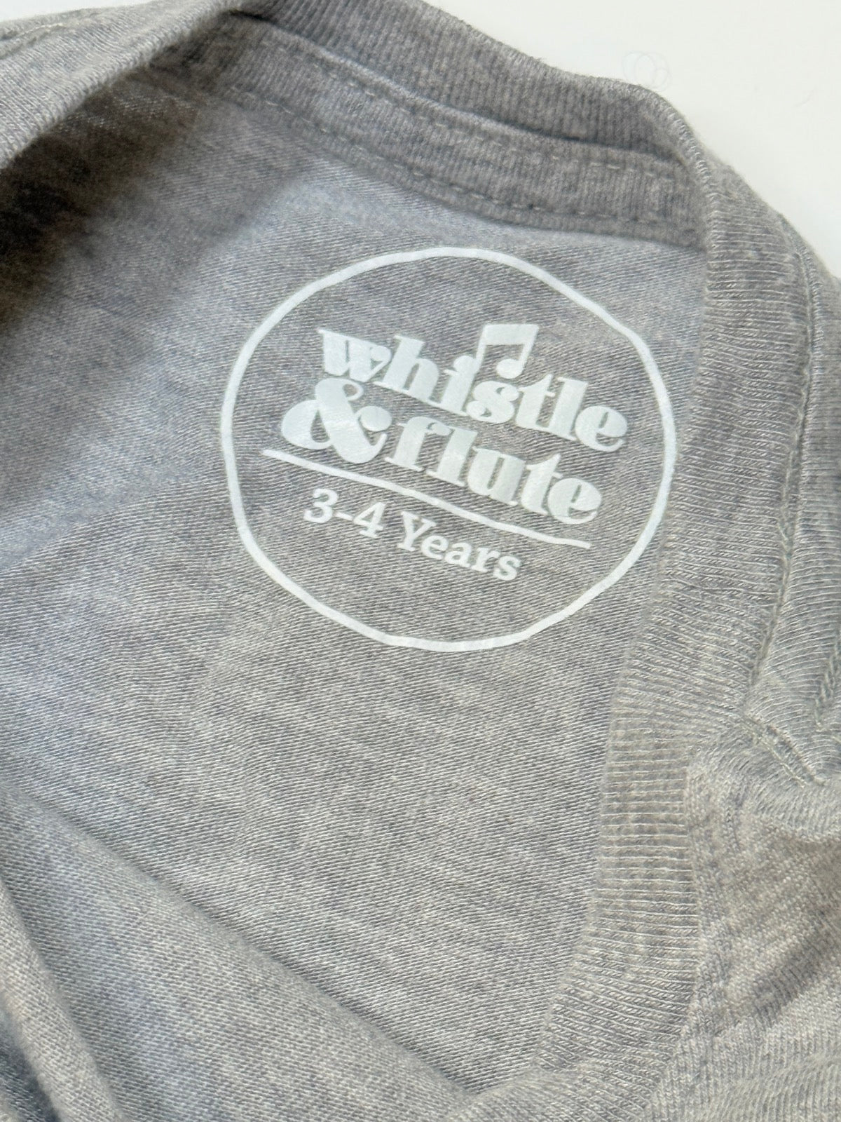 Whistle & Flute Gray Penguin T-Shirt 3-4Y