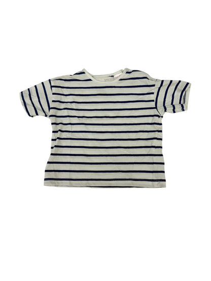 Zara Navy Striped T-Shirt 9-12M