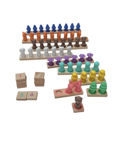 Lovevery Montessori Animal Match Counting Game