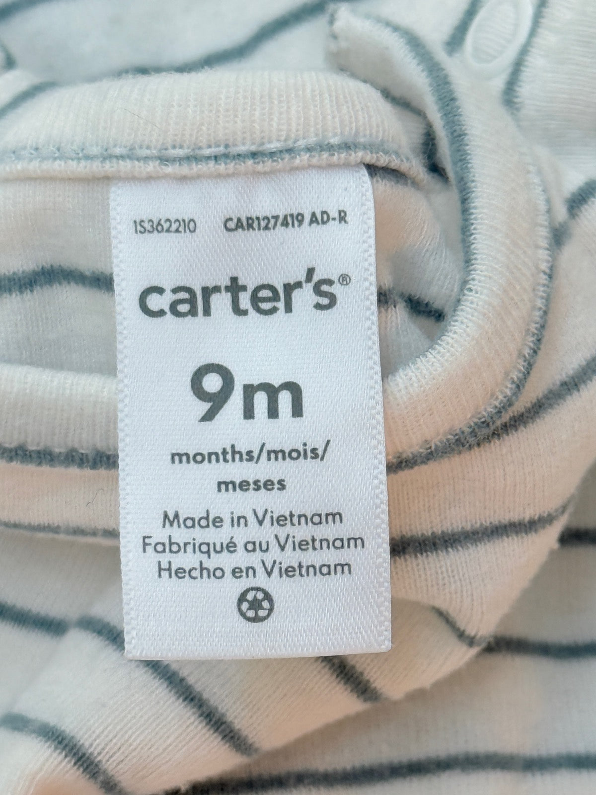 Carter's Striped Two-Piece Pajama Set 9M