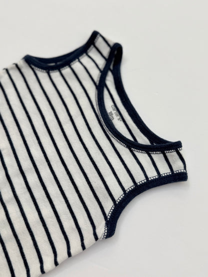 Carter's Navy Stripe Sleeveless Bodysuit 18m