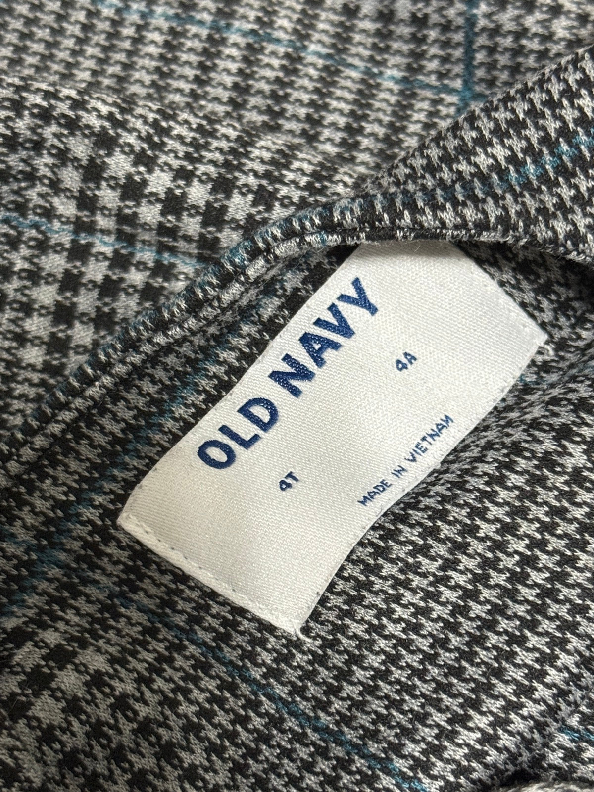 Old Navy Plaid Pinafore Dress 4T