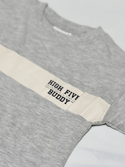 NWT - Zara Gray High Five Buddy T-Shirt 9-12m