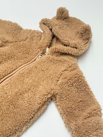 Baby Gi Teddy Bear Sherpa Snowsuit 0-3M