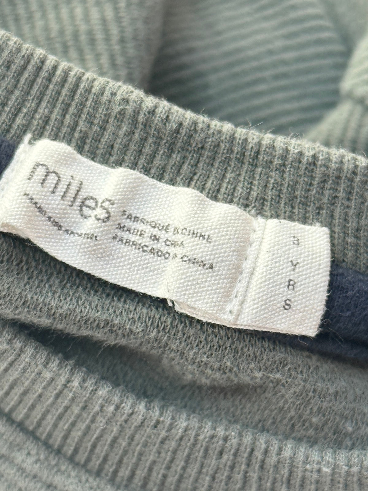 Miles Brand Kids Ribbed Sweatshirt Size 3Y