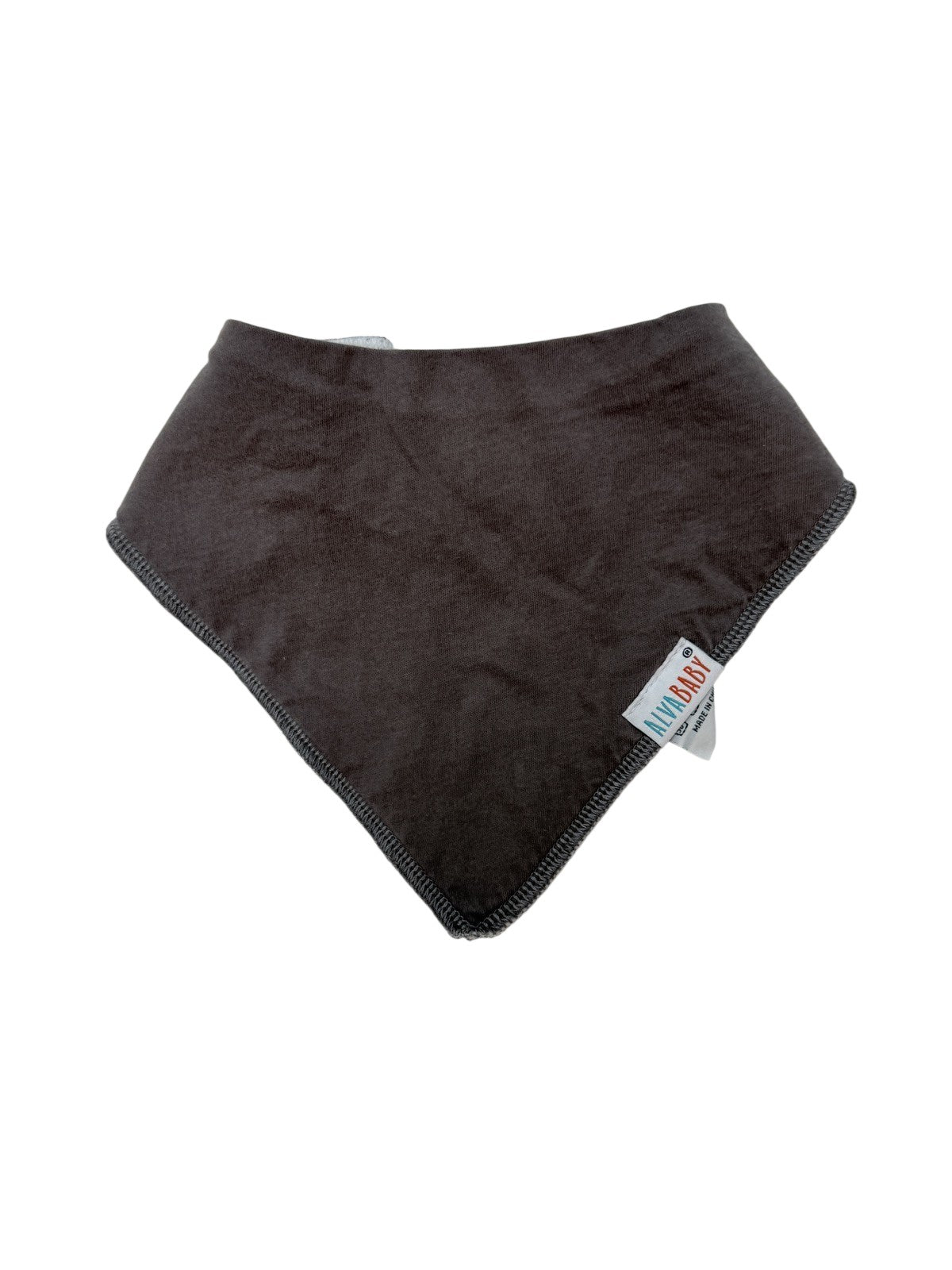AlvaBaby Gray Bandana Drool Bib