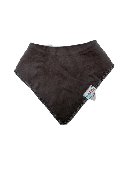 AlvaBaby Gray Bandana Drool Bib