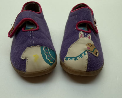 Emerson Purple Llama Slipper Shoes Size 12
