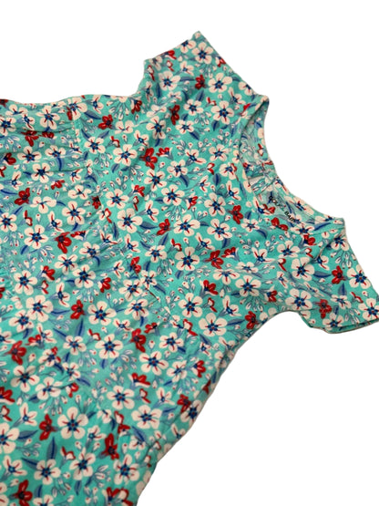 Golf Baby Teal Floral Dress 18-24m