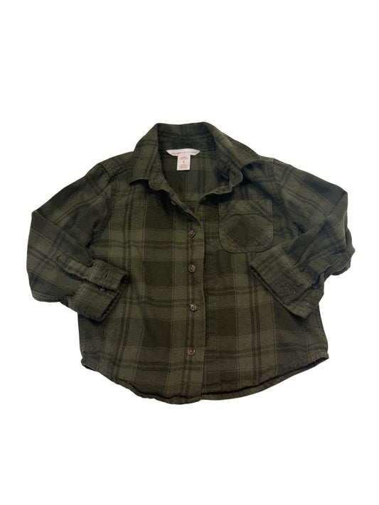 Joe Fresh Jillian Harris Plaid Flannel Shirt 2T