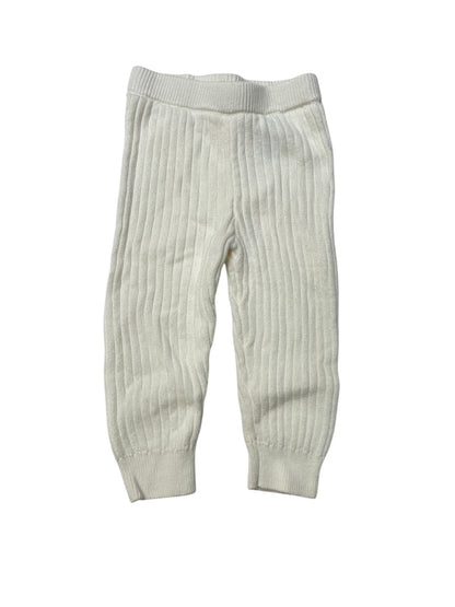 Joe Fresh Cream Ribbed Knit Leggings 6-12M