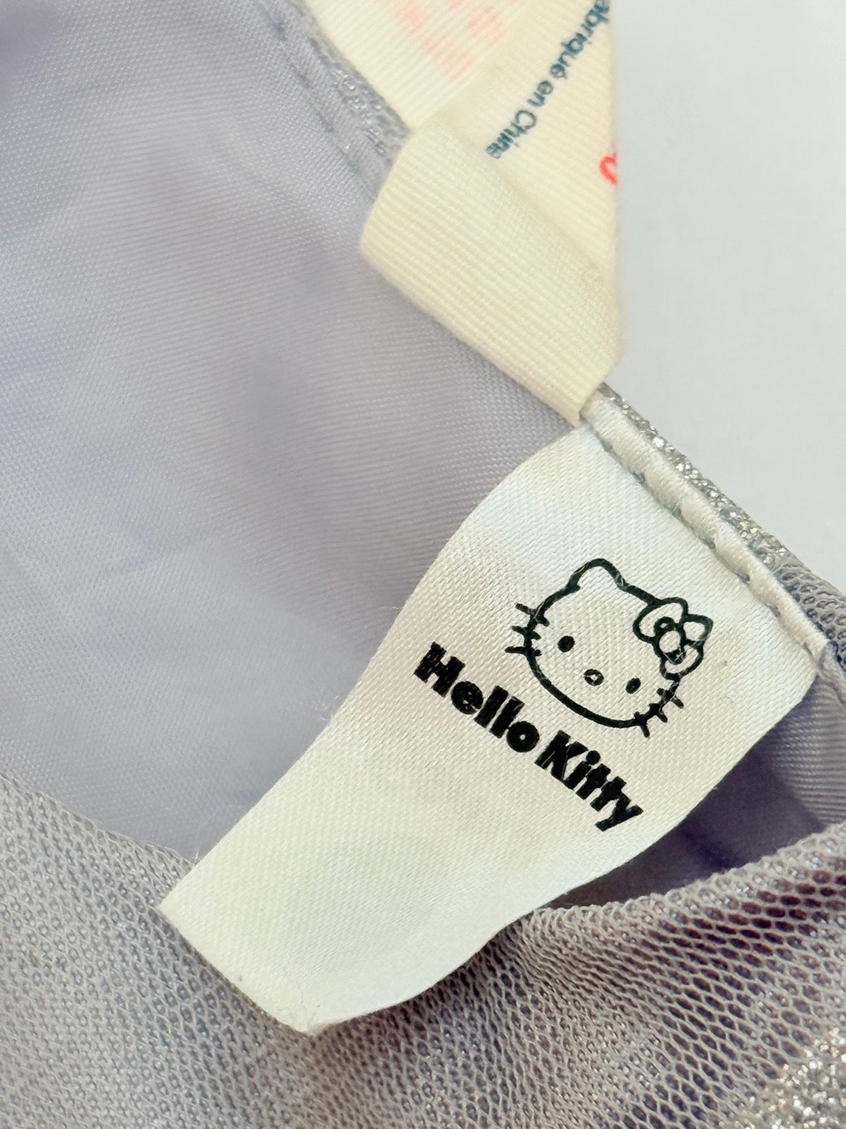 Hello Kitty Gray Glitter Tulle Dress Size 4-5Y