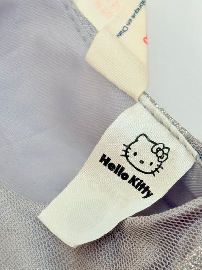 Hello Kitty Gray Glitter Tulle Dress Size 4-5Y