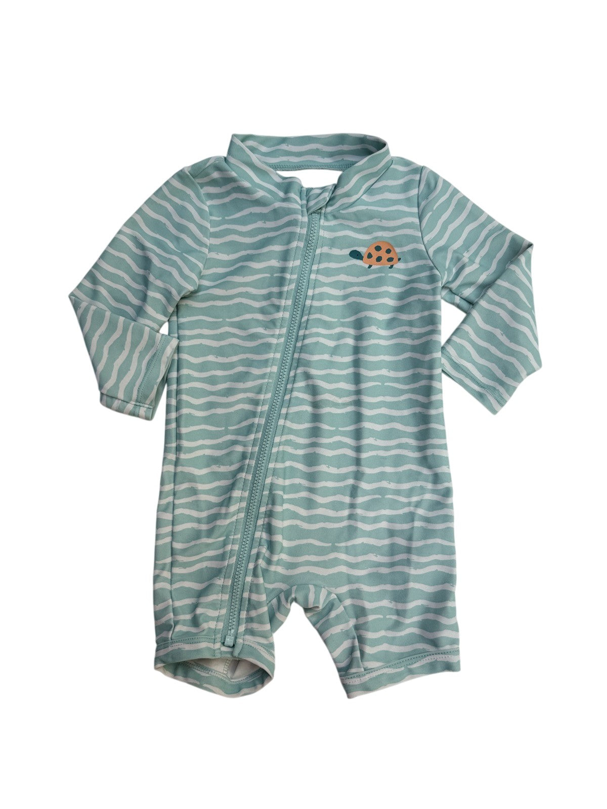 Simple Joys by Carter's Turtle Rashguard Romper 3-6M