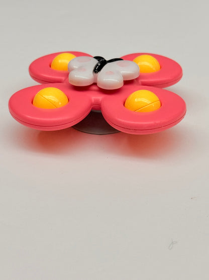 Pink Butterfly Fidget Spinner Pop Bubble Toy