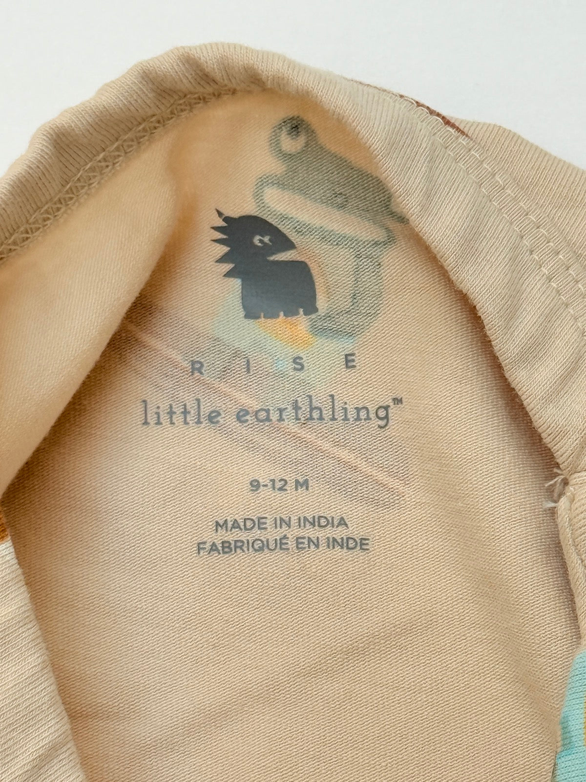Little Earthling Frog Print Bodysuit 9-12M