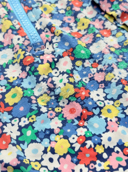 Boden Floral Long Sleeve Swimsuit Size 4-5Y