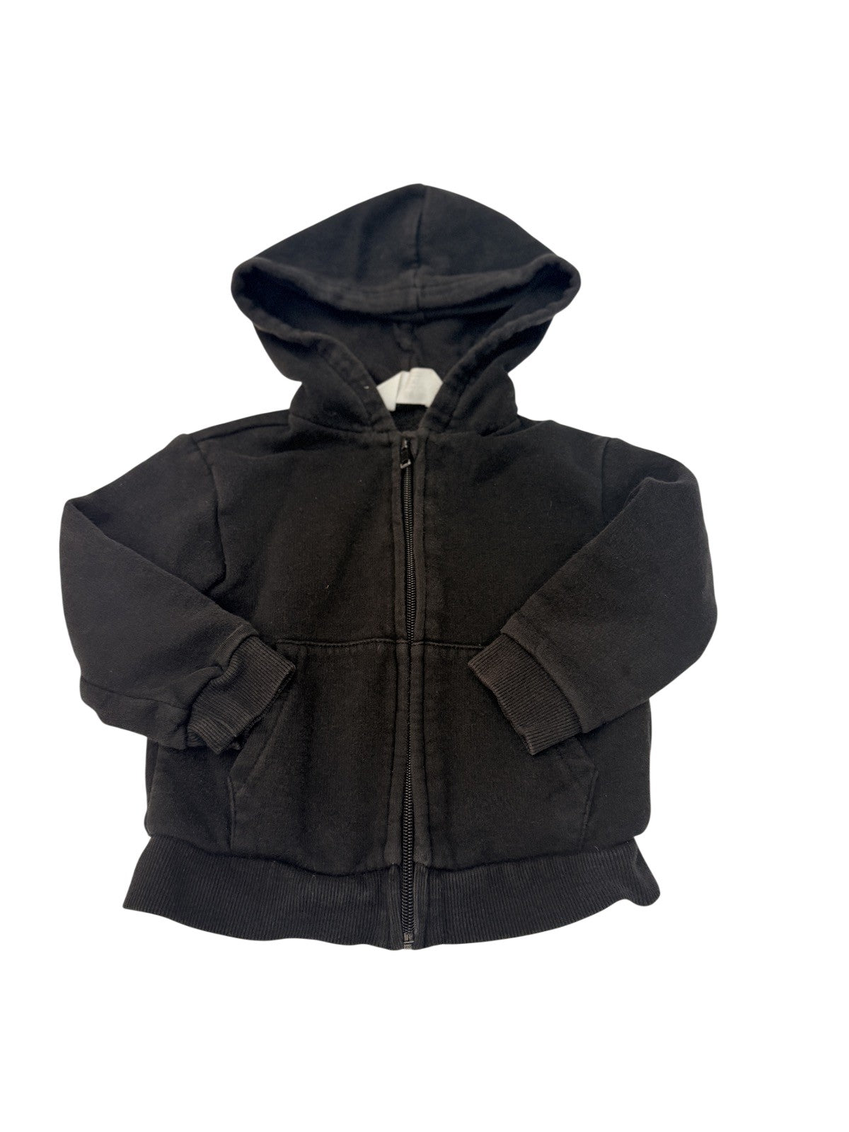 H&M Black Zip-Up Hoodie 2T