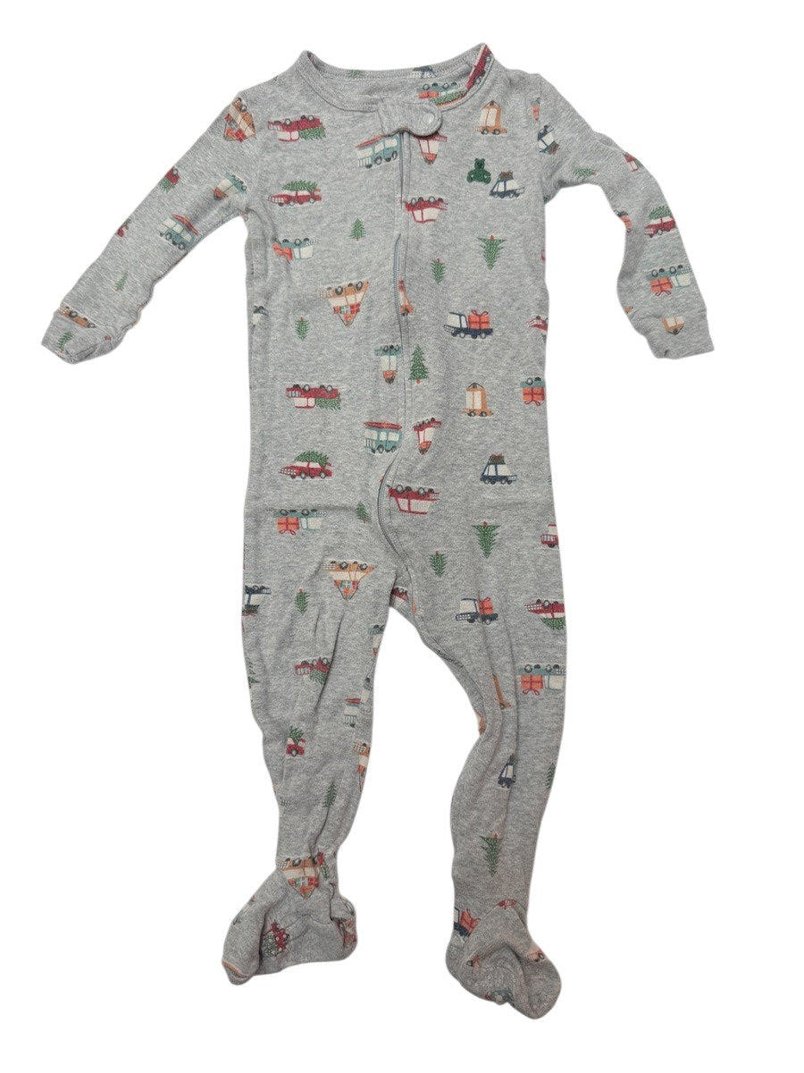 Baby Gap Truck Print Footed Sleeper 12-18M