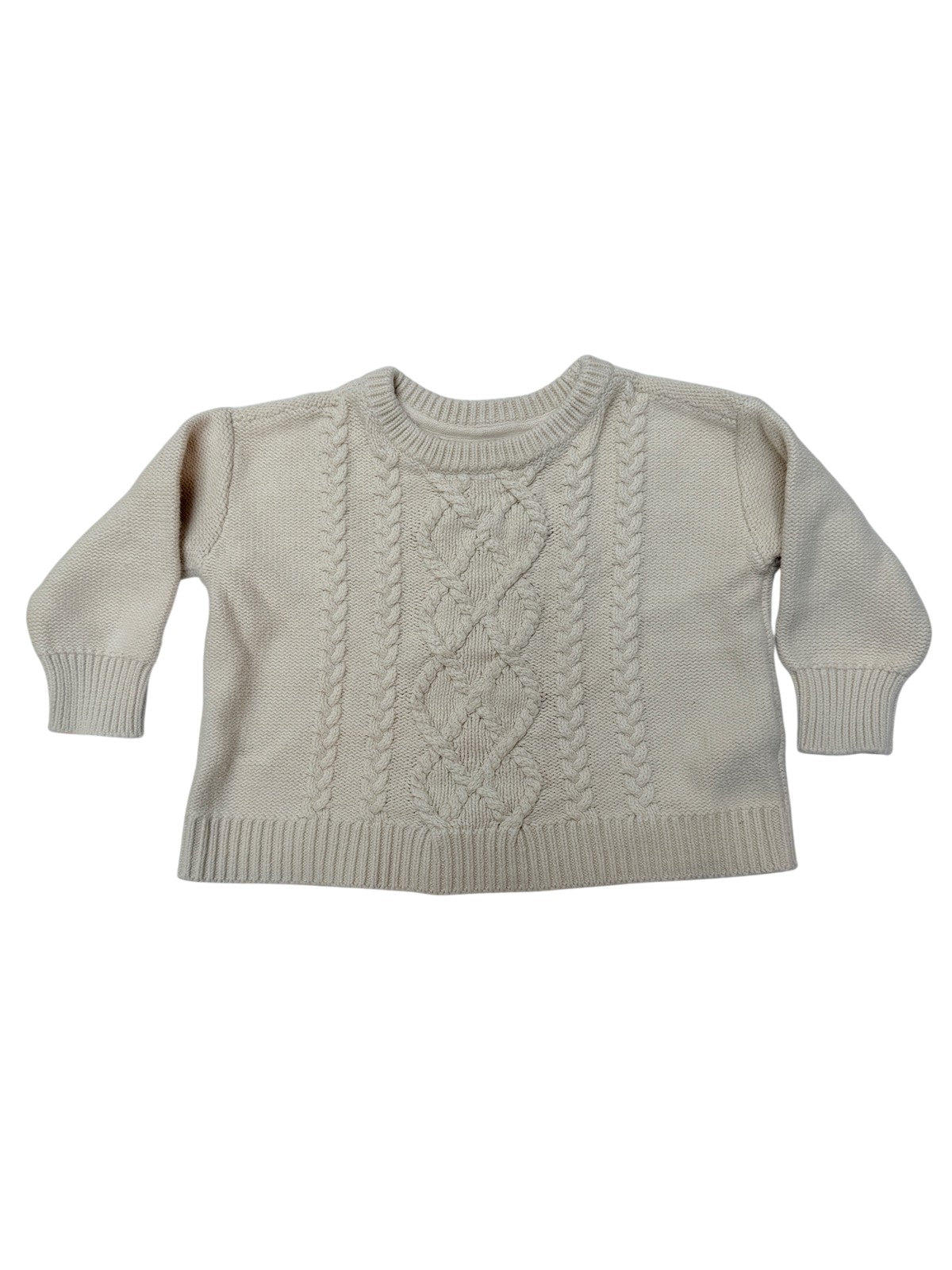 Baby Gap Cream Cable Knit Sweater 18-24M