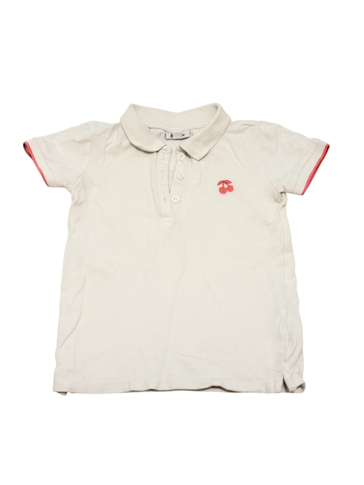 Fagottino Cream Cherry Polo Shirt 2T