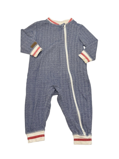 Juddlies Designs Herringbone Zip Romper 6-12M