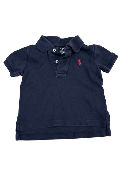 Ralph Lauren Navy Polo Shirt 9M