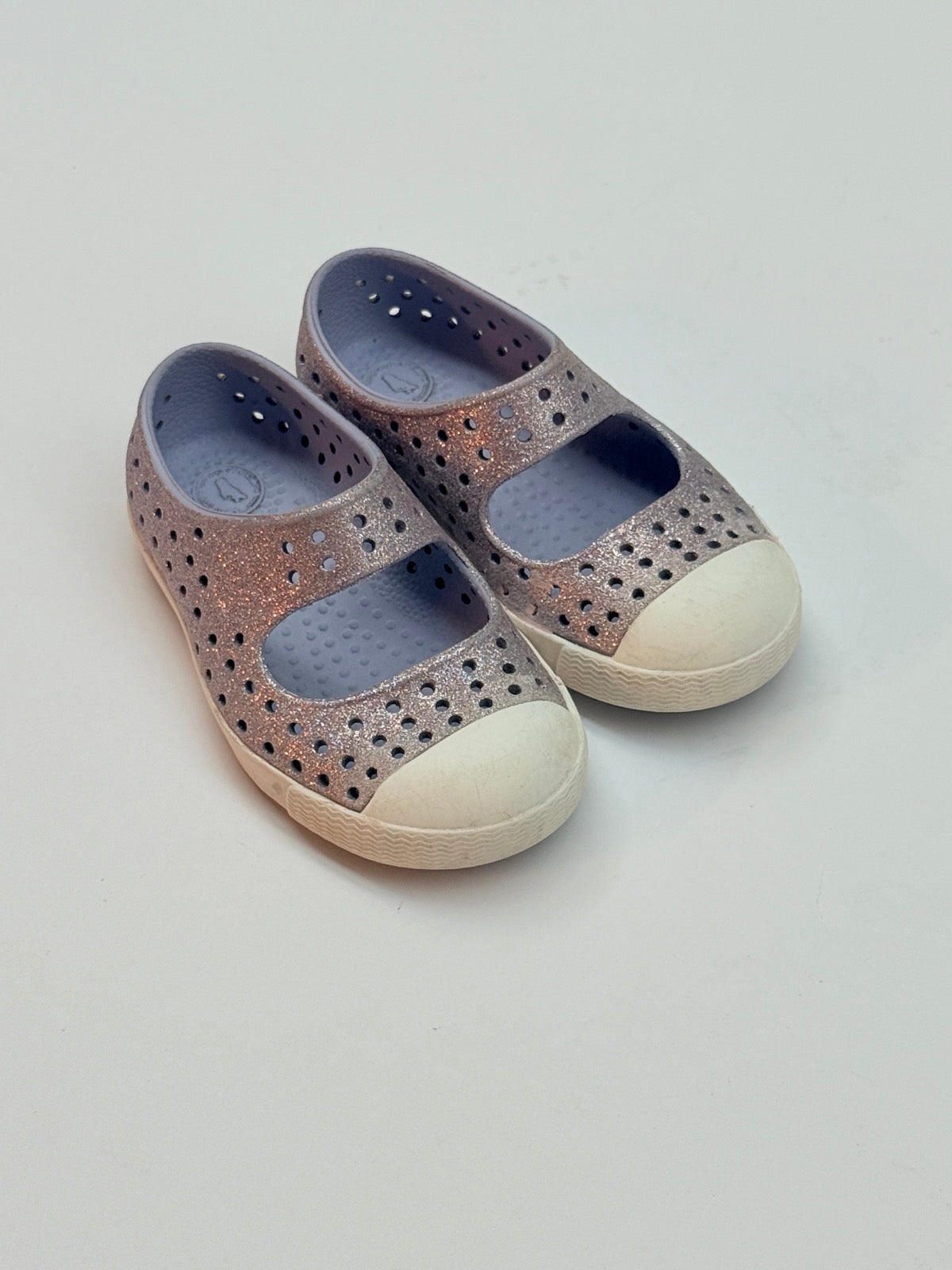 Native Jefferson Glitter Shoes Toddler Size 8