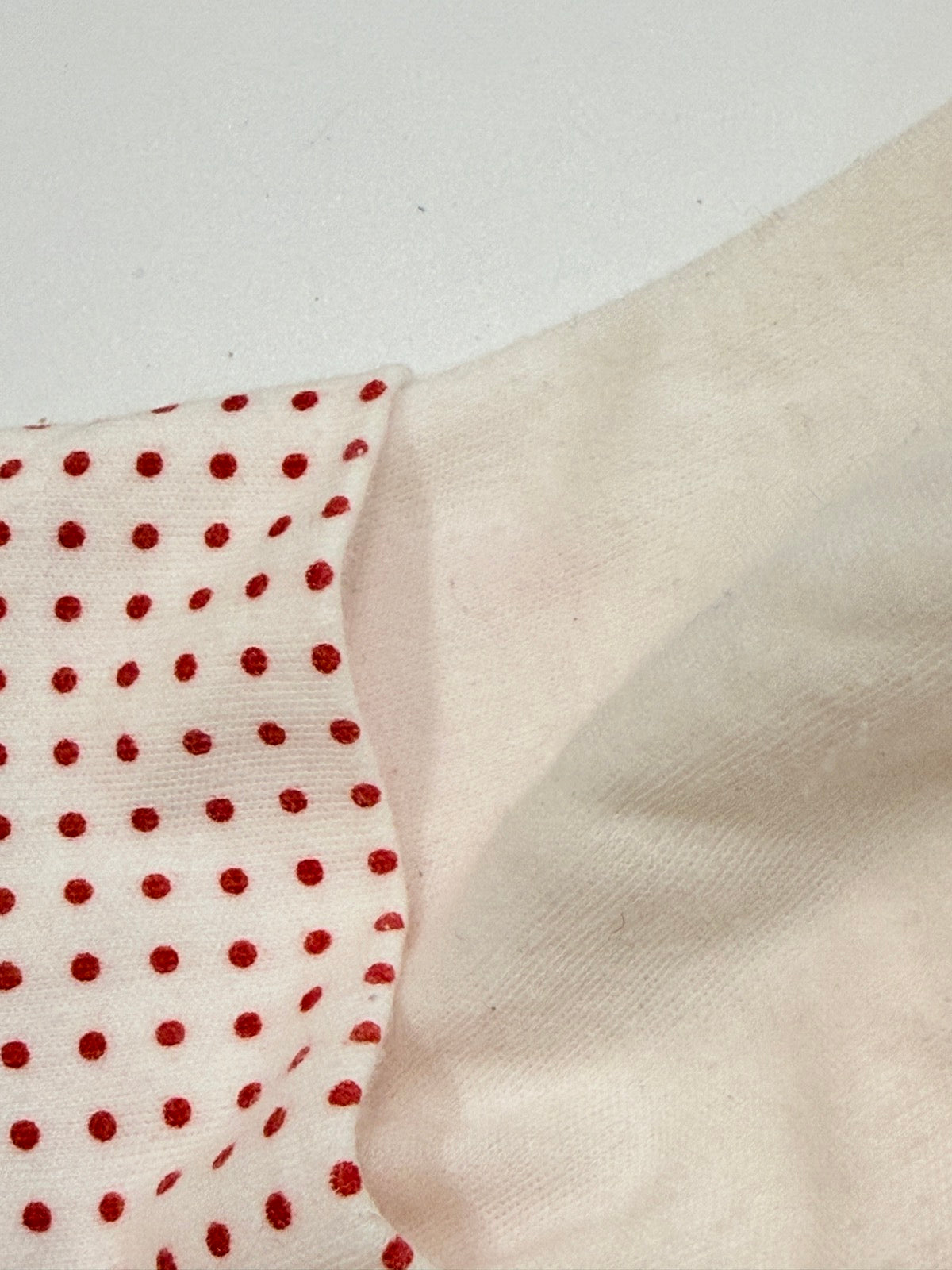 Vintage Sears Polka Dot Christmas Star Turtleneck Top 6M