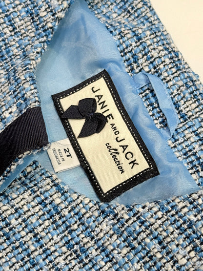 Janie and Jack Blue Tweed Jacket 2T
