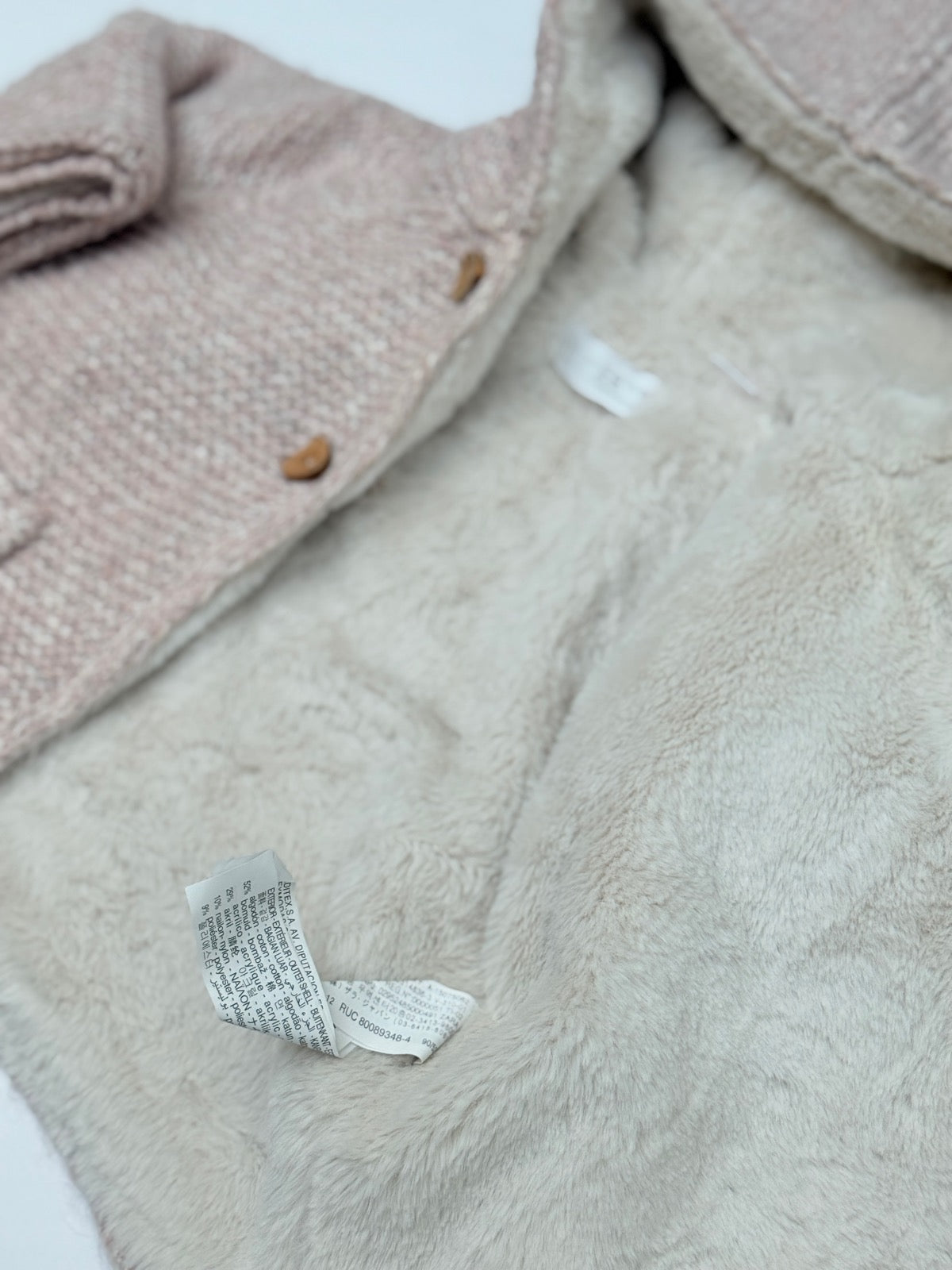 Zara Knit Fleece Lined Hooded Jacket 9-12M