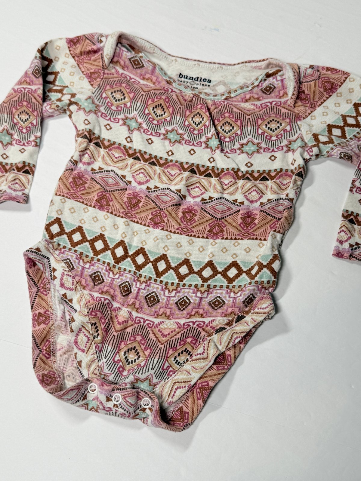 Bundles Baby Place Aztec Print Bodysuit 12-18M