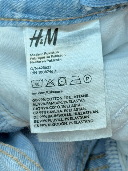 H&M Distressed Wide Leg Jeans Size 8-9Y