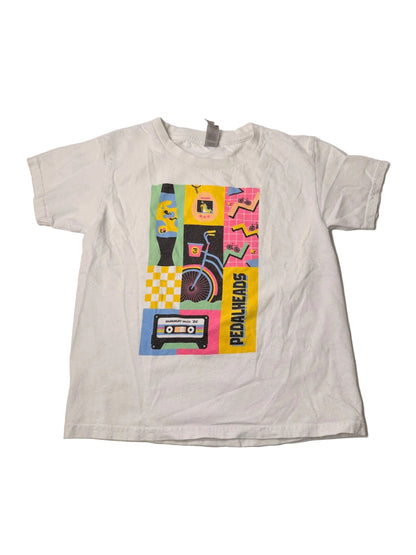 Pedalheads White Graphic T-Shirt Youth XS