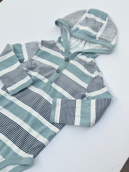 Just One You Carter's Striped Hoodie Bodysuit 18M