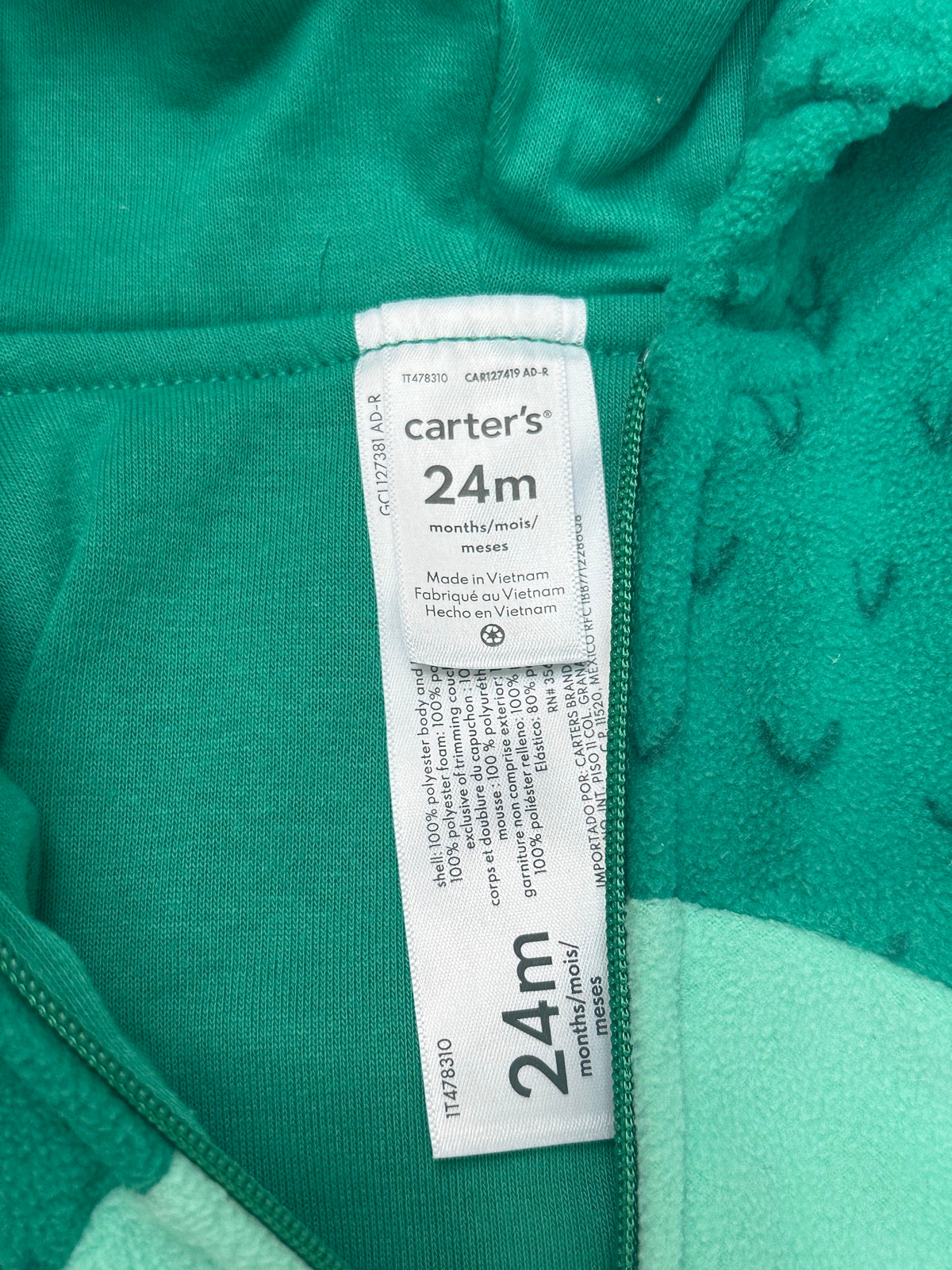 Carter's Dinosaur Hooded Sleep Sack 24M