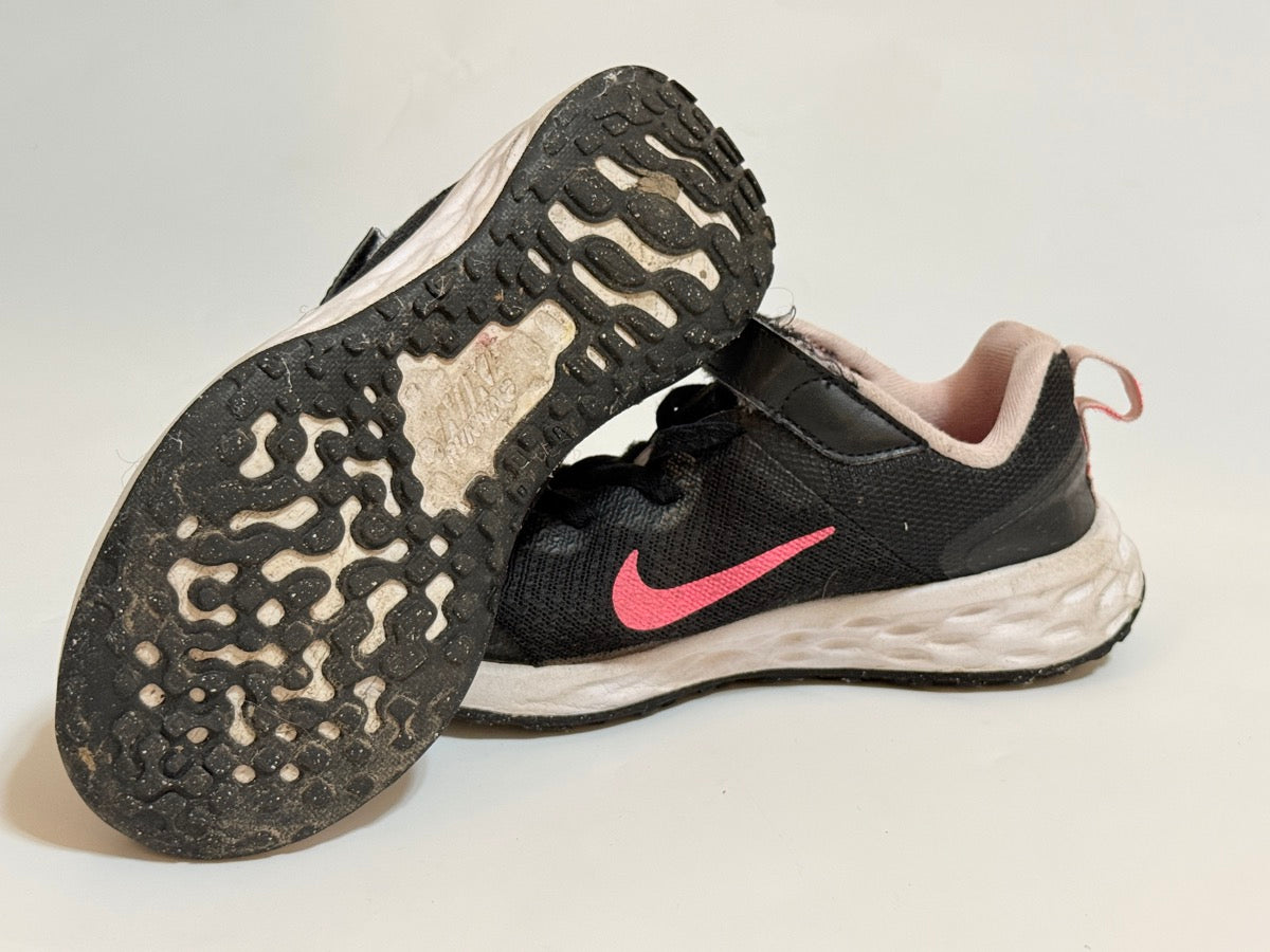 Nike Revolution 6 Black Pink Sneakers Size 13C