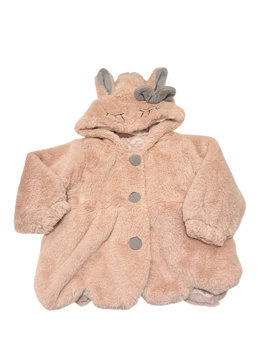 Faux Fur Bunny Hooded Jacket 2/3T