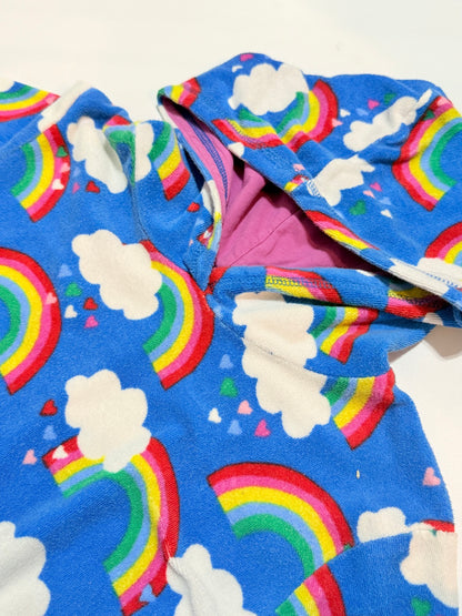 Boden Rainbow Hooded Towel Terry Cloth Dress 13-14Y