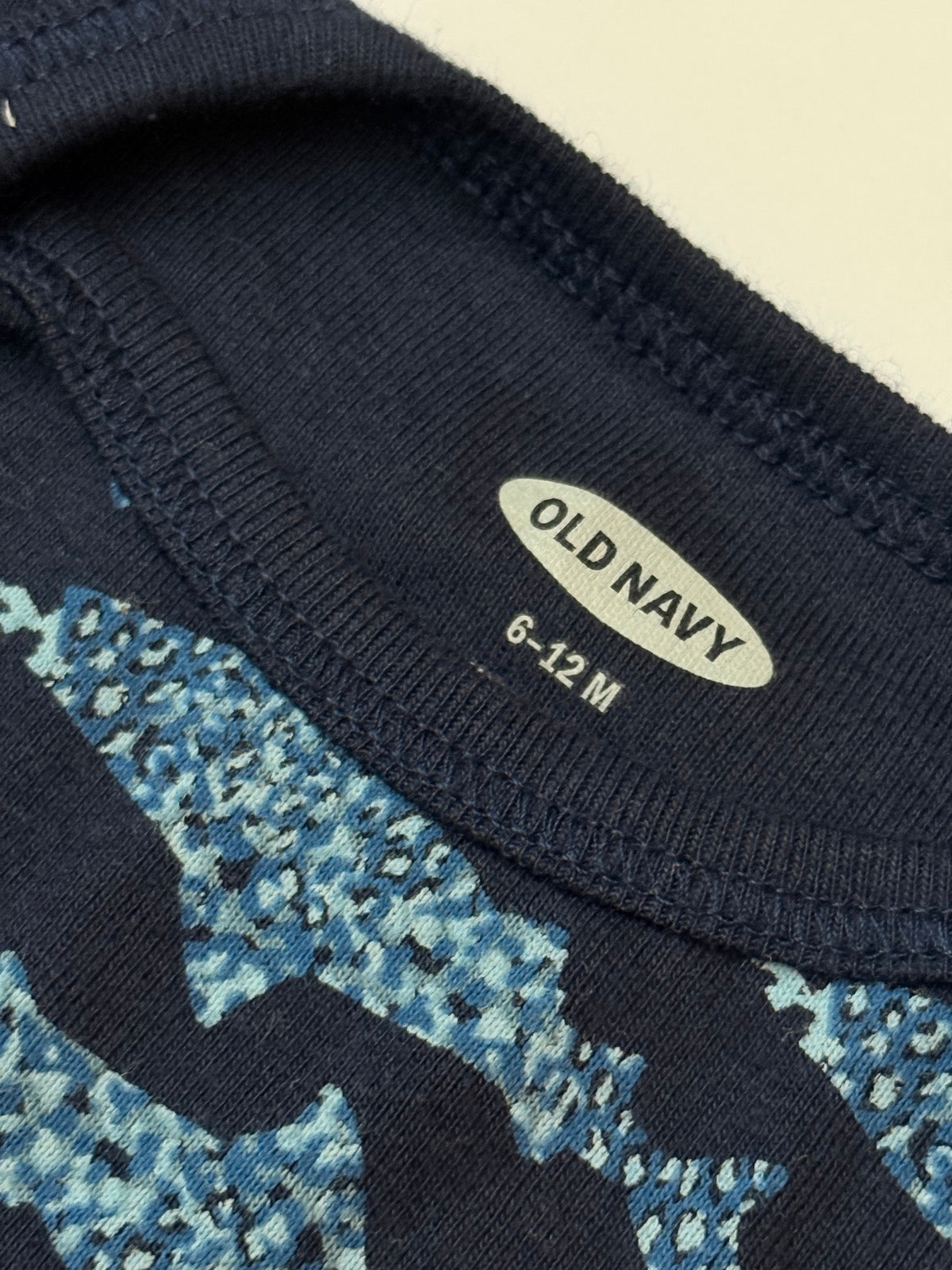 Old Navy Shark Print Bodysuit 6-12M