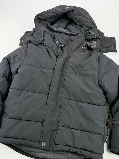 BOSS HUGO BOSS Black Hooded Puffer Jacket