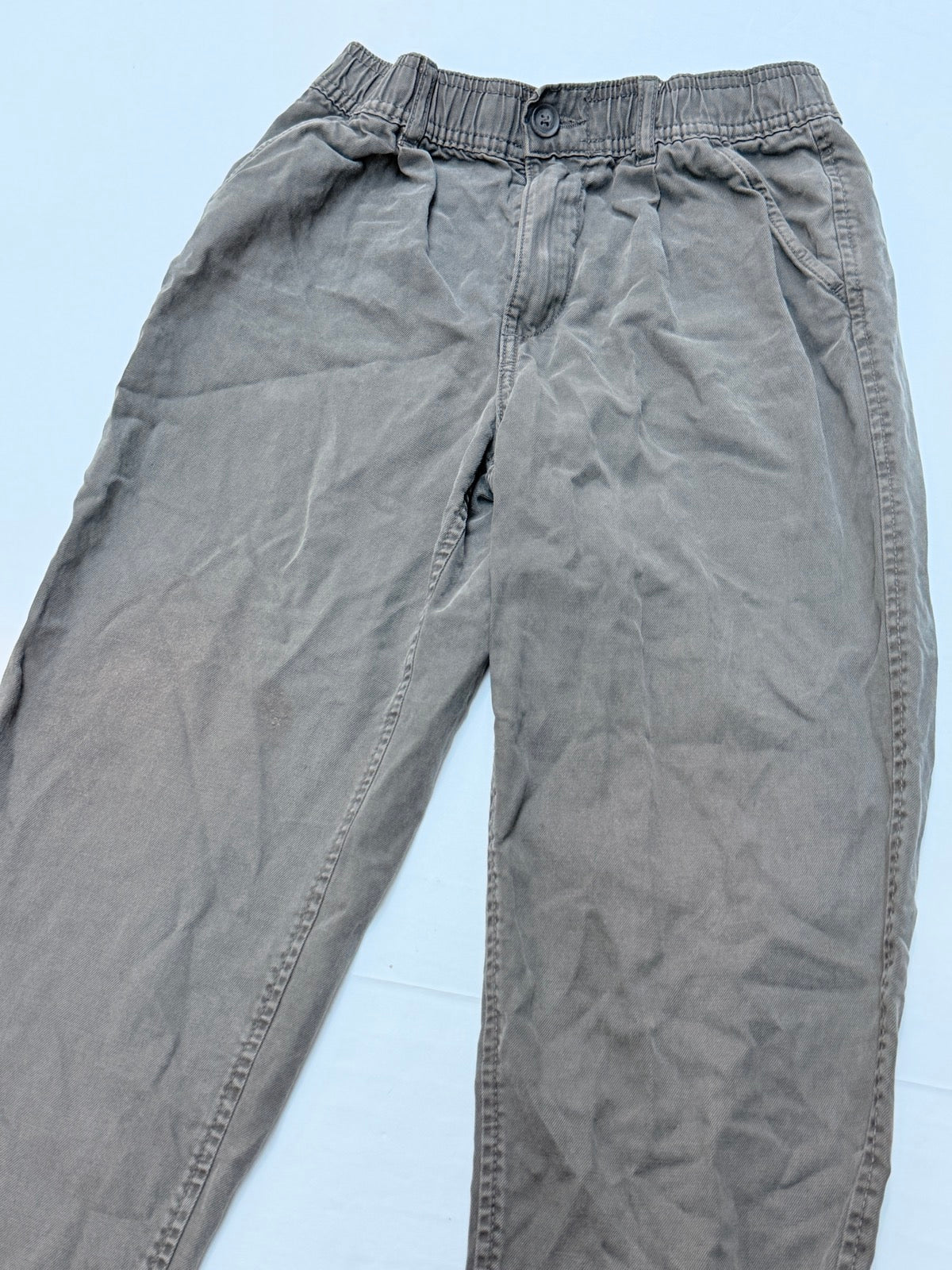 H&M Gray Loose Fit Tapered Pants Size 7-8Y
