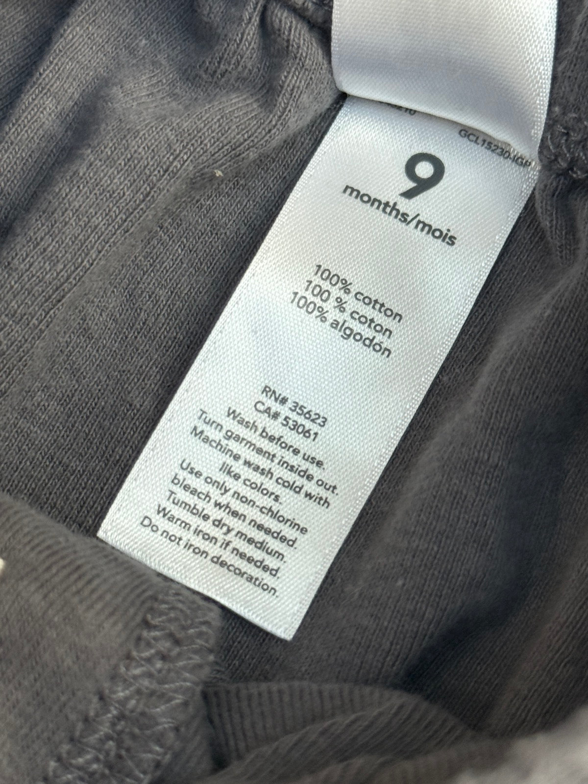 Carter's Gray Jogger Pants 9m