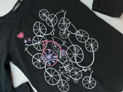 Mexx Black Bicycle Print Long Sleeve Top 5-6