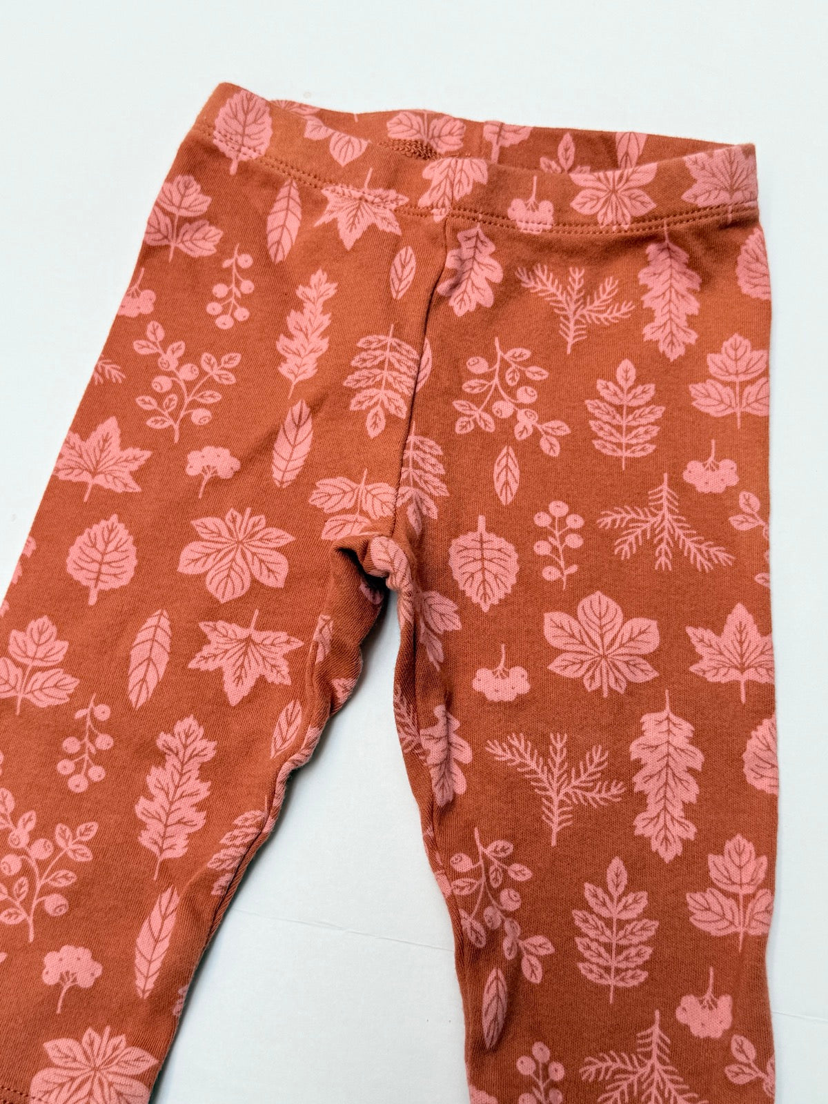 Pekkle Leaf Print Leggings 9M