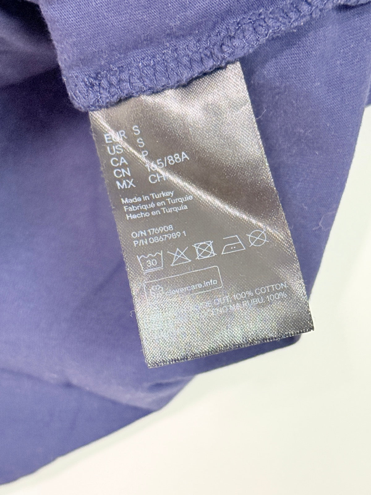 H&M Mama Navy Button T-Shirt Size S