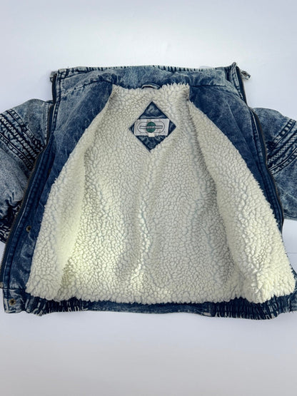 Vintage Coda Denim Sherpa Lined Hooded Jacket 6Y